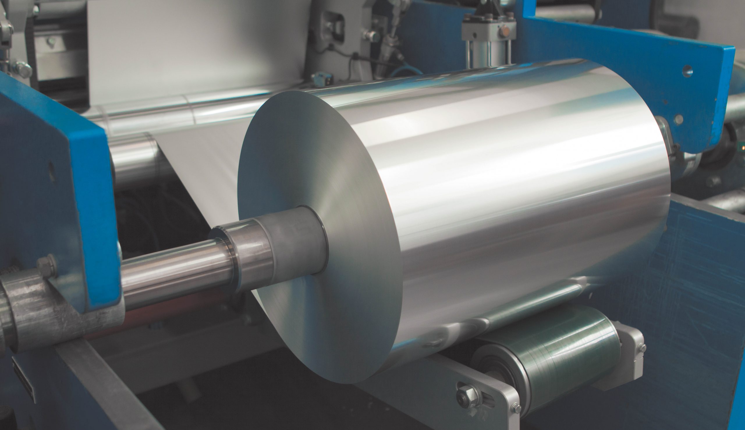 Production of rewinding food foil